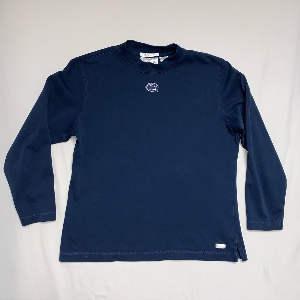 Penn State PSU Navy Logo Long Sleeve Shirt Womens Large Nittany Lions PA College